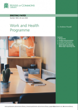 Work and Health Programme: (Briefing Number Number 7845)